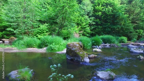 river aist in the austrian valley aisttal in may photo