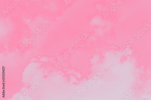 Pink gradient abstract background, watercolor spots, copy space © kvitkanastroyu