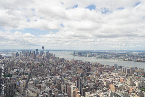 Aerial shot of NY city © camerarules