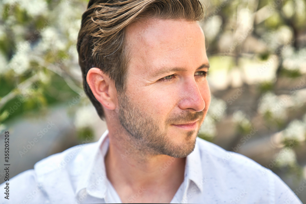Portrait of an handsome man on the urban background Portrait of an handsome man on the urban background