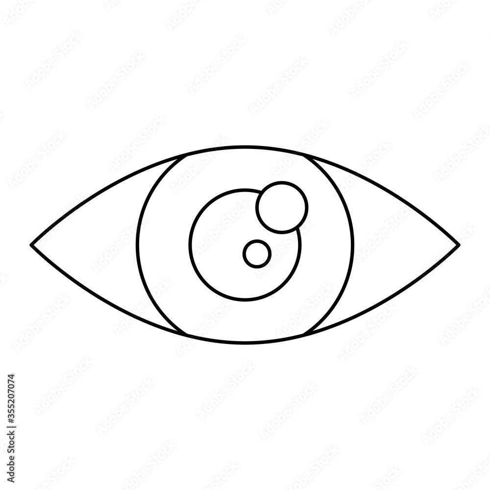 Isolated eye icon vector design Isolated eye icon vector design