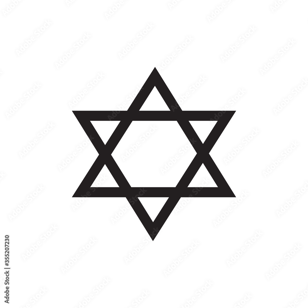 star of David flat icon, vector illustration star of David flat icon, vector illustration