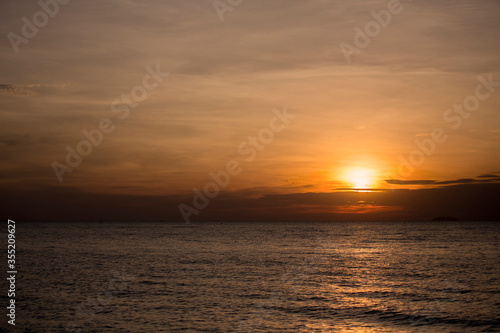 sunset at the beach © sunspace