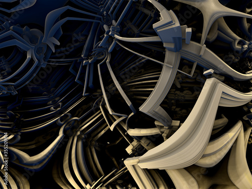 surreal futuristic digital 3d design art abstract background fractal illustration for meditation and decoration wallpaper 