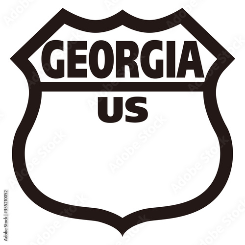 全米50州 国道標識板　US ROUTE SIGHN BOARD Georgia ジョージア州