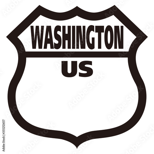 全米50州 国道標識板　US ROUTE SIGHN BOARD Washington ワシントン州