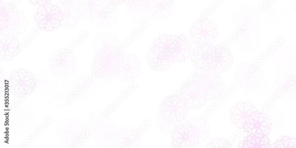 Light Purple vector natural layout with flowers. Light Purple vector natural layout with flowers.