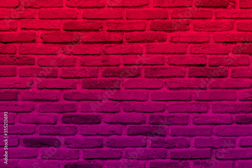 Gradient brick wall Texture Design. Empty white brick Background for Presentations and Web Design. A Lot of Space for Text Composition art image, website, magazine or graphic for design