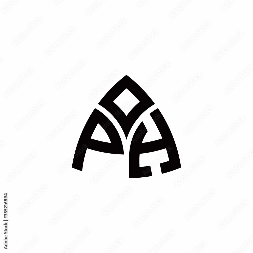 PH monogram logo with modern triangle style design template PH monogram logo with modern triangle style design template