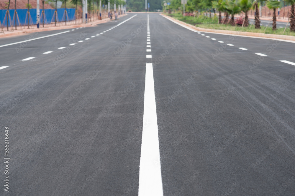 Asphalt paint line road background