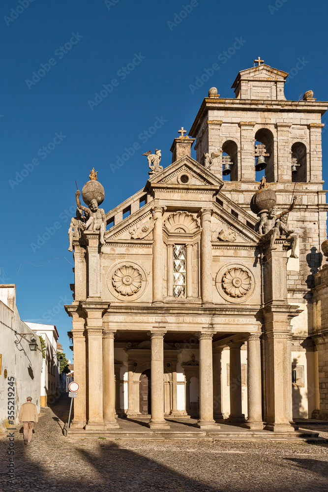 Church and convent of Nossa Senhora da Graca in Evora, Alentejo, Portugal