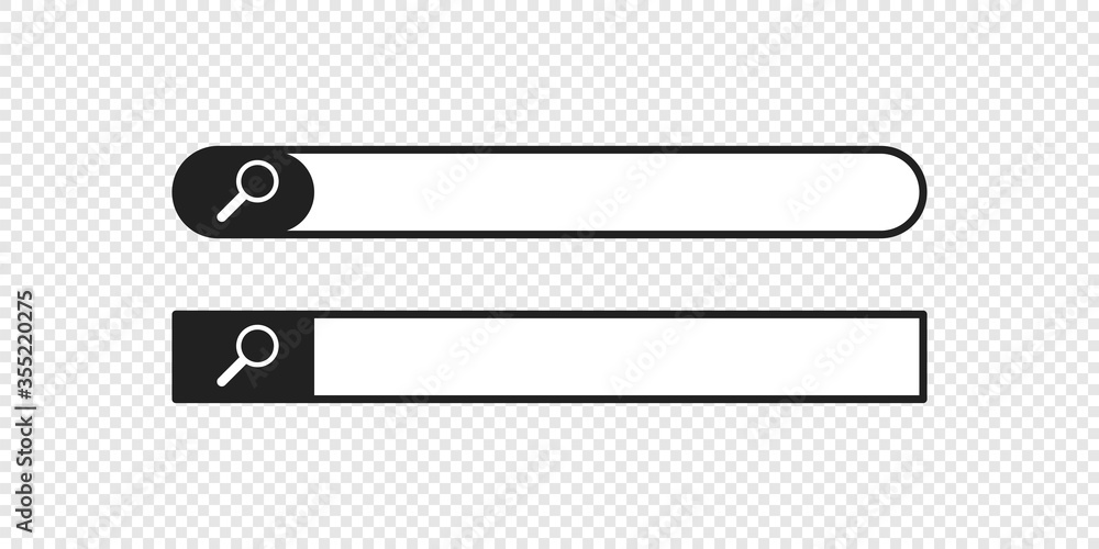 Web search bar icon for your website design. Internet isolated concept in flat Web search bar icon for your website design. Internet isolated concept in flat