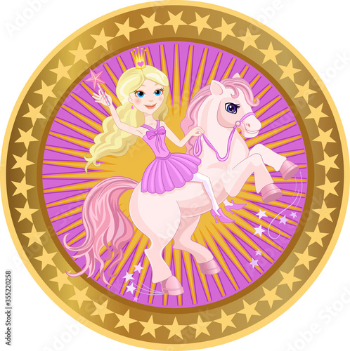 Pony and Princess in Circle