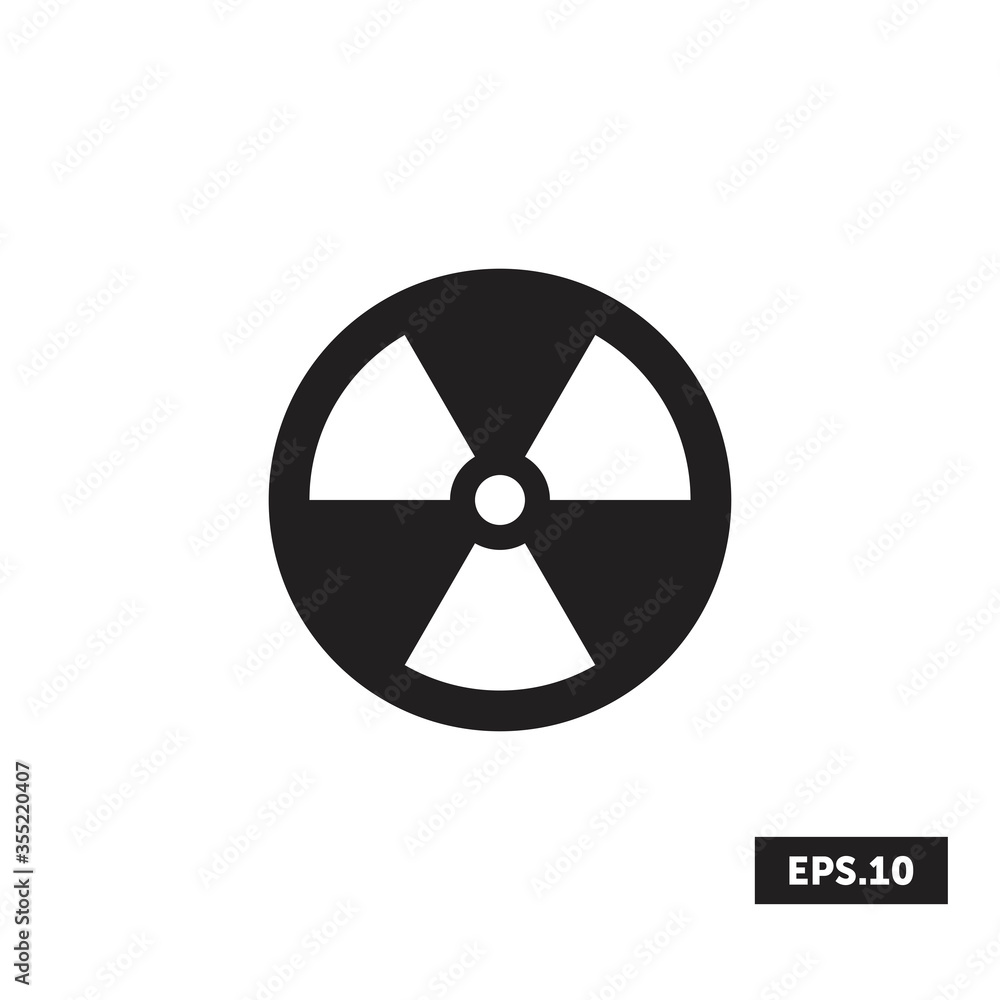 HAZARD Icon, DANGER Icon, RADIOLOGY Icon, Laboratory Sign/Symbol Vector HAZARD Icon, DANGER Icon, RADIOLOGY Icon, Laboratory Sign/Symbol Vector
