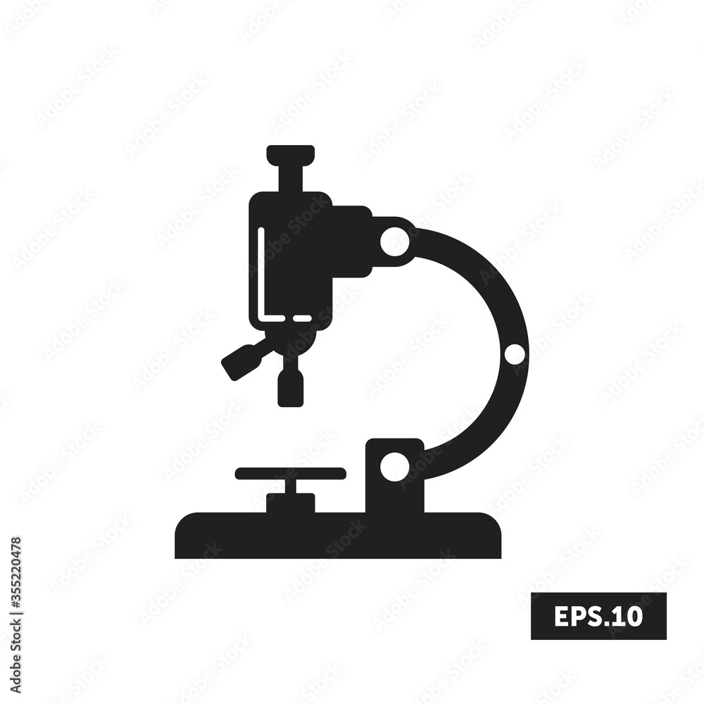 MICROSCOPE Icon, MICROSCOPE Sign/Symbol Vector MICROSCOPE Icon, MICROSCOPE Sign/Symbol Vector