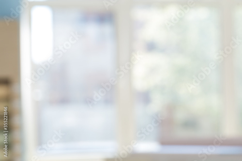 window with sunlight in the bluer. background for design