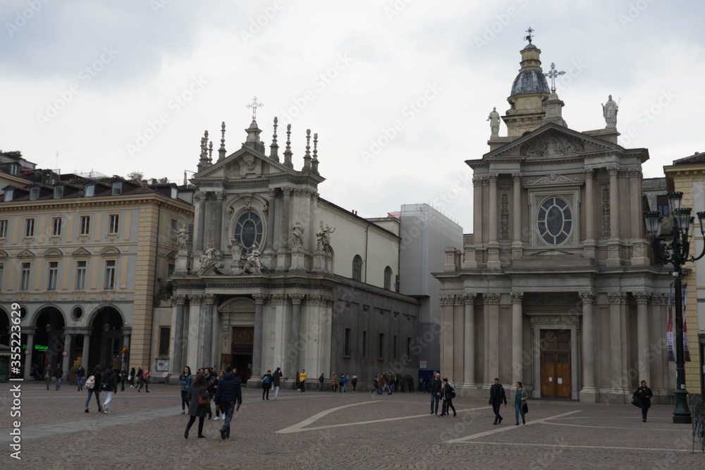 Italy - Turin, San Carlo Square, March 2018