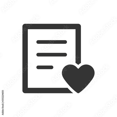 Favourite list icon