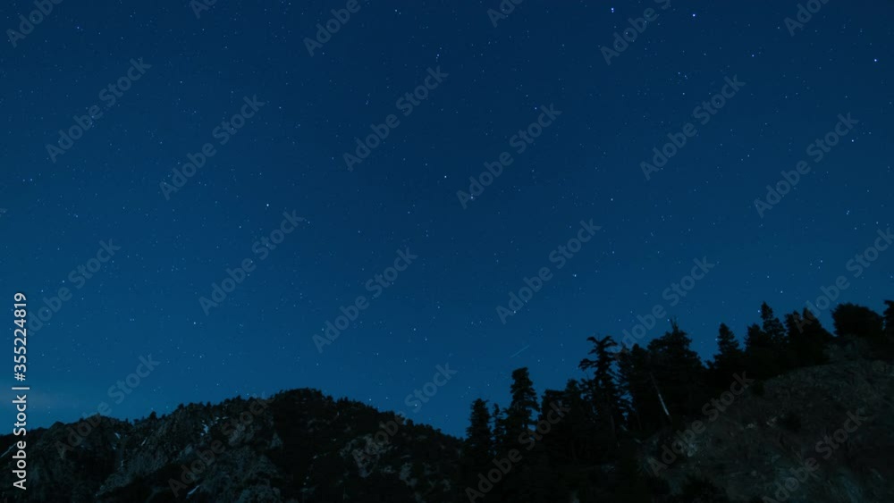 North Star Polaris Over Alpine Mountain Forest Time Lapse North Star Polaris Over Alpine Mountain Forest Time Lapse