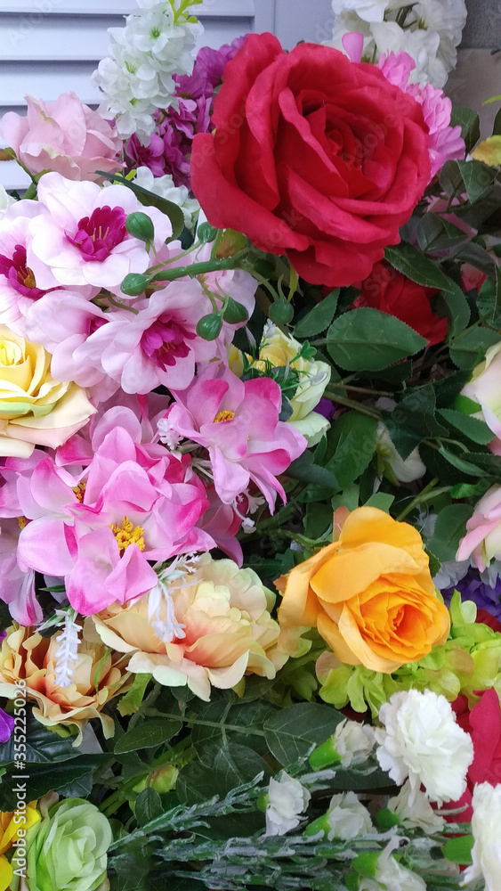 Obraz premium Collection of different colors. A bouquet consisting of plants. Composition