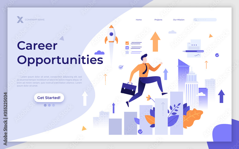 Flat Landing Page Template Flat Landing Page Template