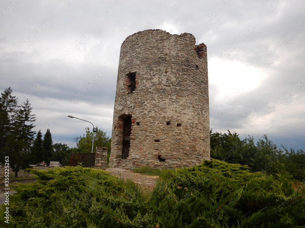 Ancient tower in Murazzano, Piedmont - Italy