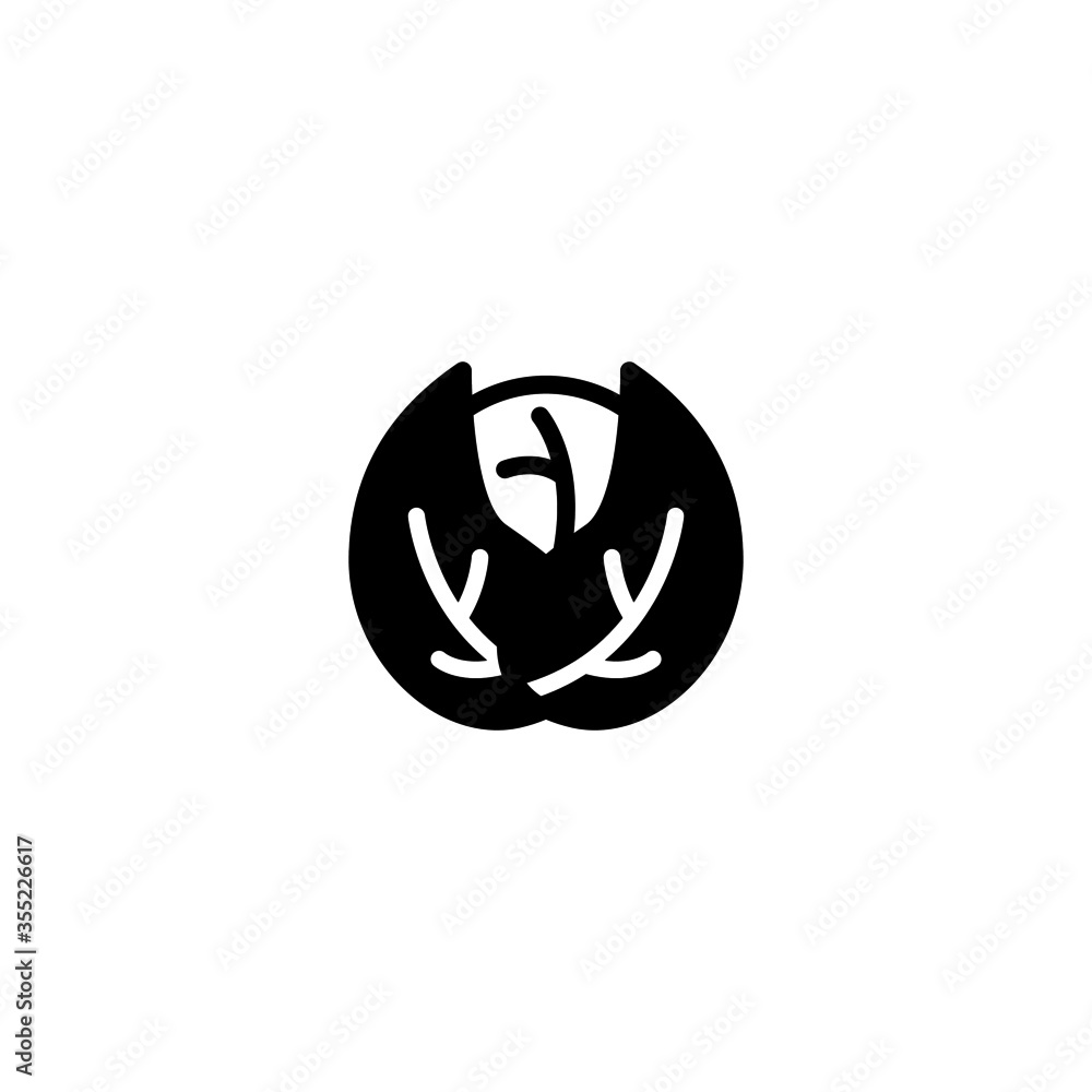 Cabbage vector icon in black solid flat design icon isolated on white background Cabbage vector icon in black solid flat design icon isolated on white background