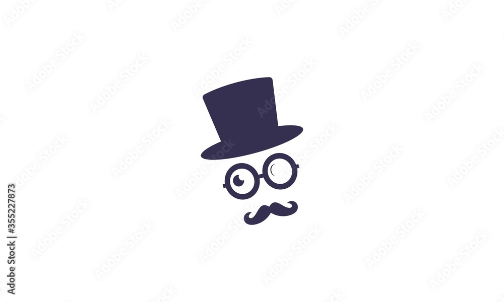 magician, hat, mustache, spectacles magician, hat, mustache, spectacles