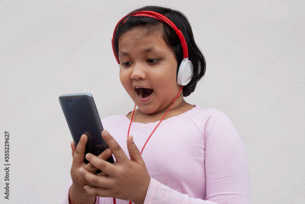 Surprised Indian girl While watching movie Surprised Indian girl While watching movie