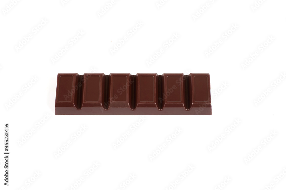 Dark chocolate bar isolated on a white background. Dark chocolate bar isolated on a white background.