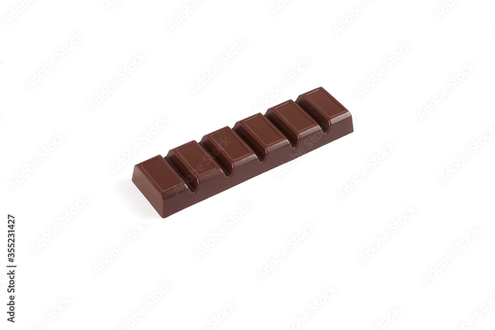Dark chocolate bar isolated on a white background. Dark chocolate bar isolated on a white background.