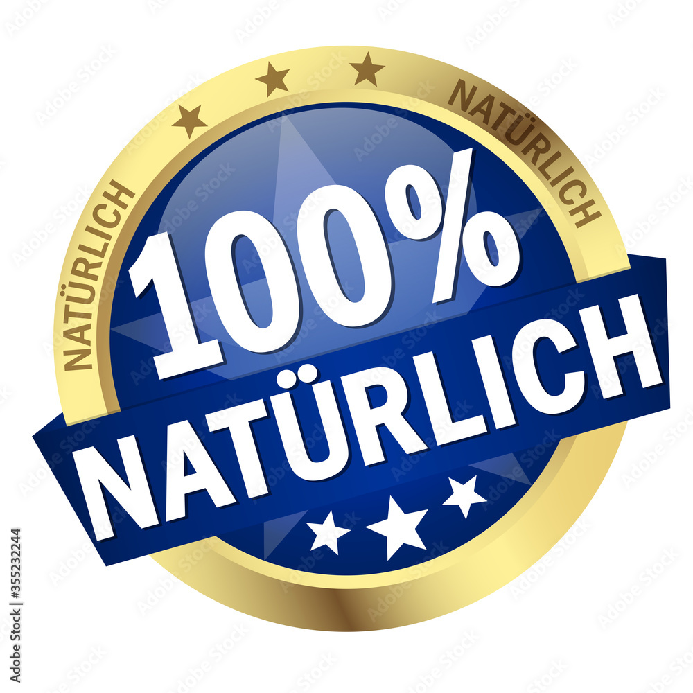 Button with Banner 100% natürlich (in german) Button with Banner 100% natürlich (in german)