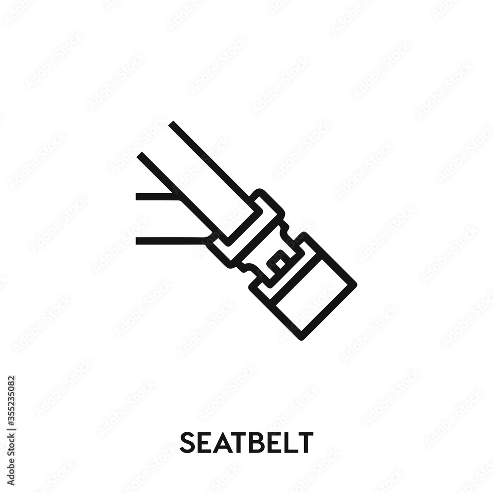 seatbelt icon vector. seatbelt sign symbol seatbelt icon vector. seatbelt sign symbol