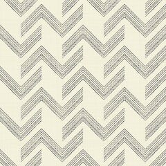 Deken met foto 3D patronen Handgetekend chevron patroon doodle stijl  © ychty