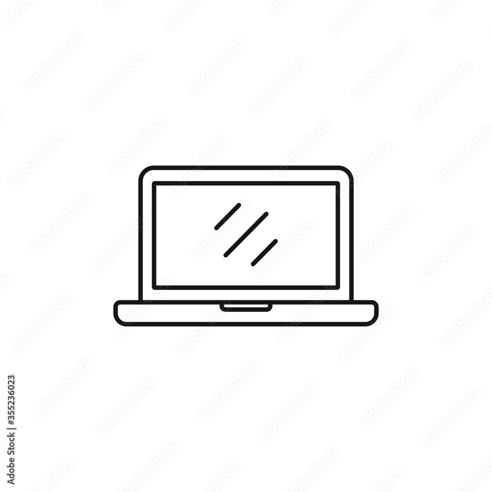 laptop icon vector