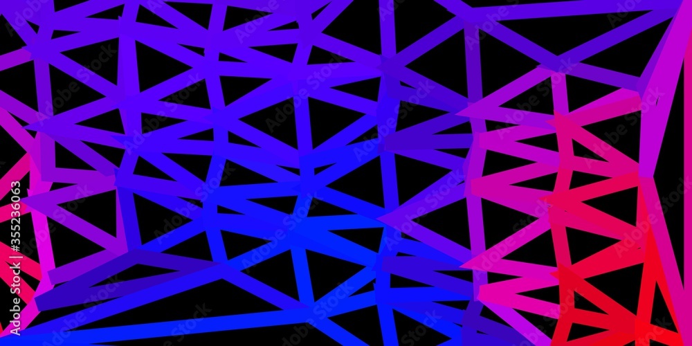 Dark blue, red vector polygonal backdrop. Dark blue, red vector polygonal backdrop.