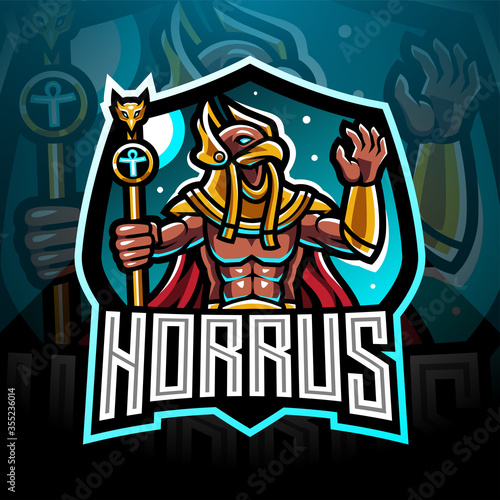 Horus esport mascot logo design