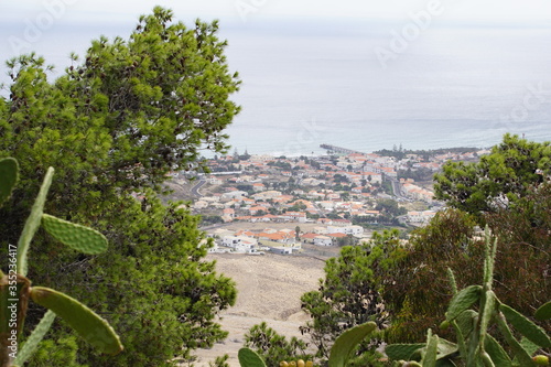 View on Villa Baleira from Pico do Castelo, Porto Santo, Madeira. October 2019 photo