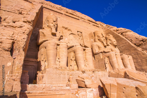 Abu Simbel temple  UNESCO World Heritage site  Aswan  Egypt.