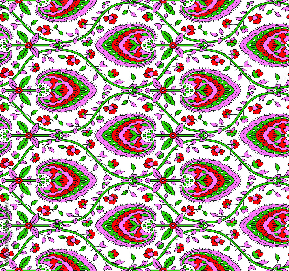 abstract seamless pattern with flowers abstract seamless pattern with flowers