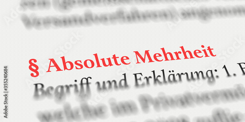 Schilderij op canvas Absolute Mehrheit