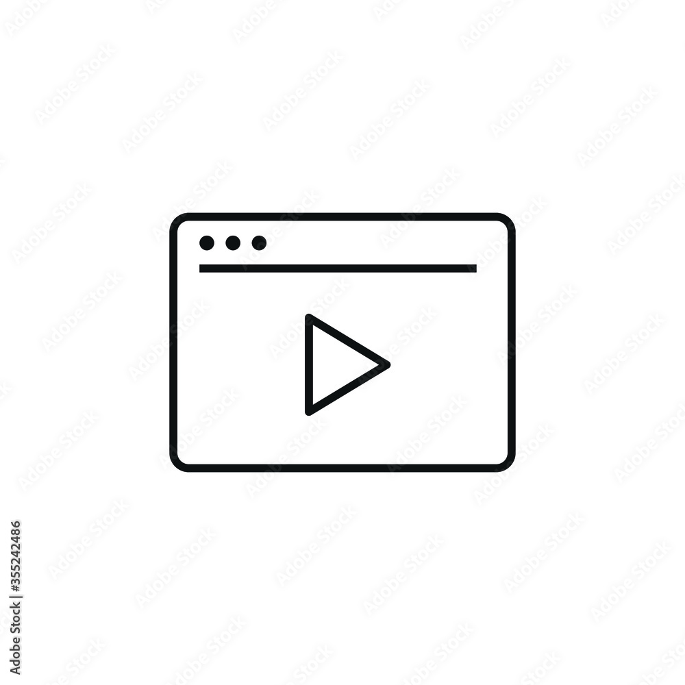play movie icon vector play movie icon vector
