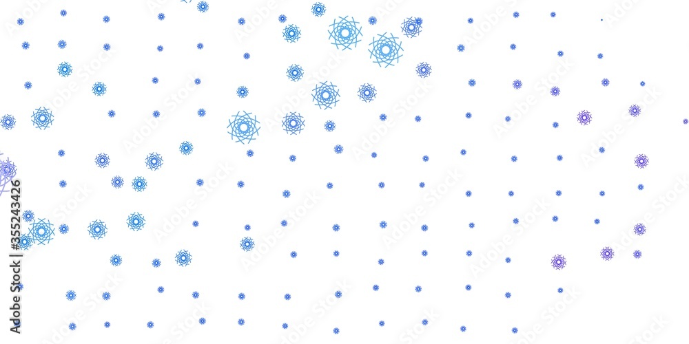 Light Pink, Blue vector backdrop with chaotic shapes. Light Pink, Blue vector backdrop with chaotic shapes.