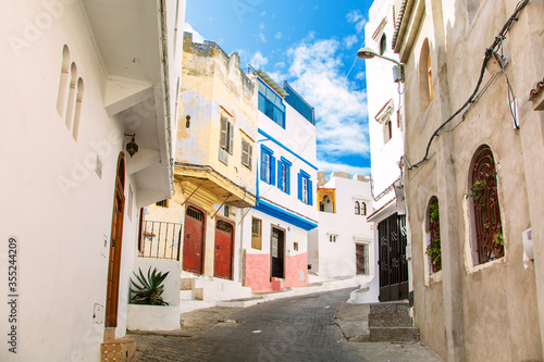 Fototapeta Naklejka Na Ścianę i Meble -  The streets of Tangier. Old Town - Medina.