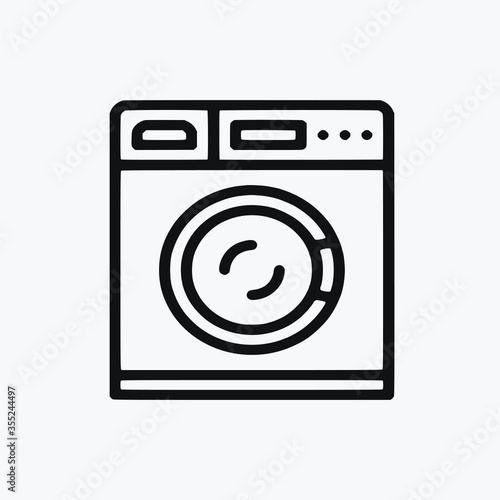 Home Appliances Single Vector Icon Symbol