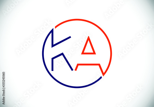 Initial Monogram Letter K A Logo Design Vector Template. K A Letter Logo Design Free Download Initial Monogram Letter K A Logo Design Vector Template. K A Letter Logo Design - GFXLoad