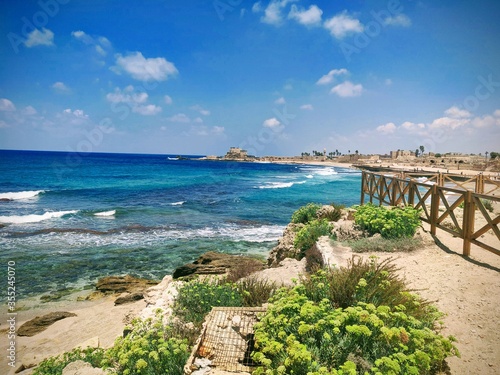 israel jurusalem tel avid ancient holy land palestine beach theater