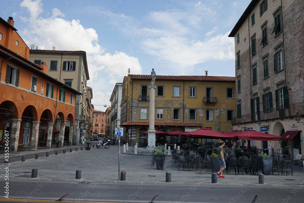 Place Garibaldi in Pisa, Tuscany - Italy