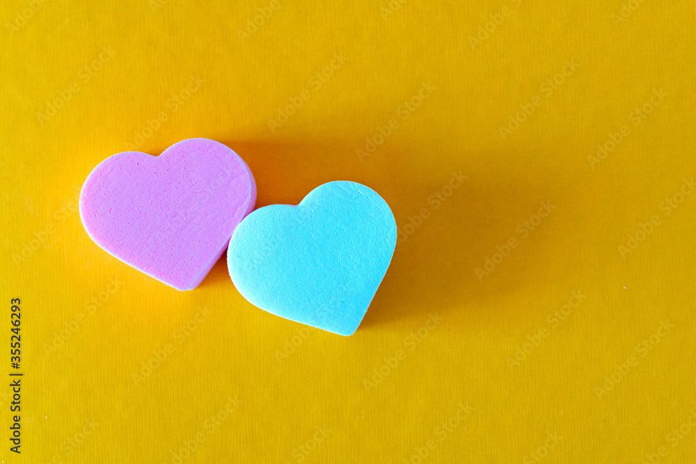 Images of hearts on the background. Images of hearts on the background.