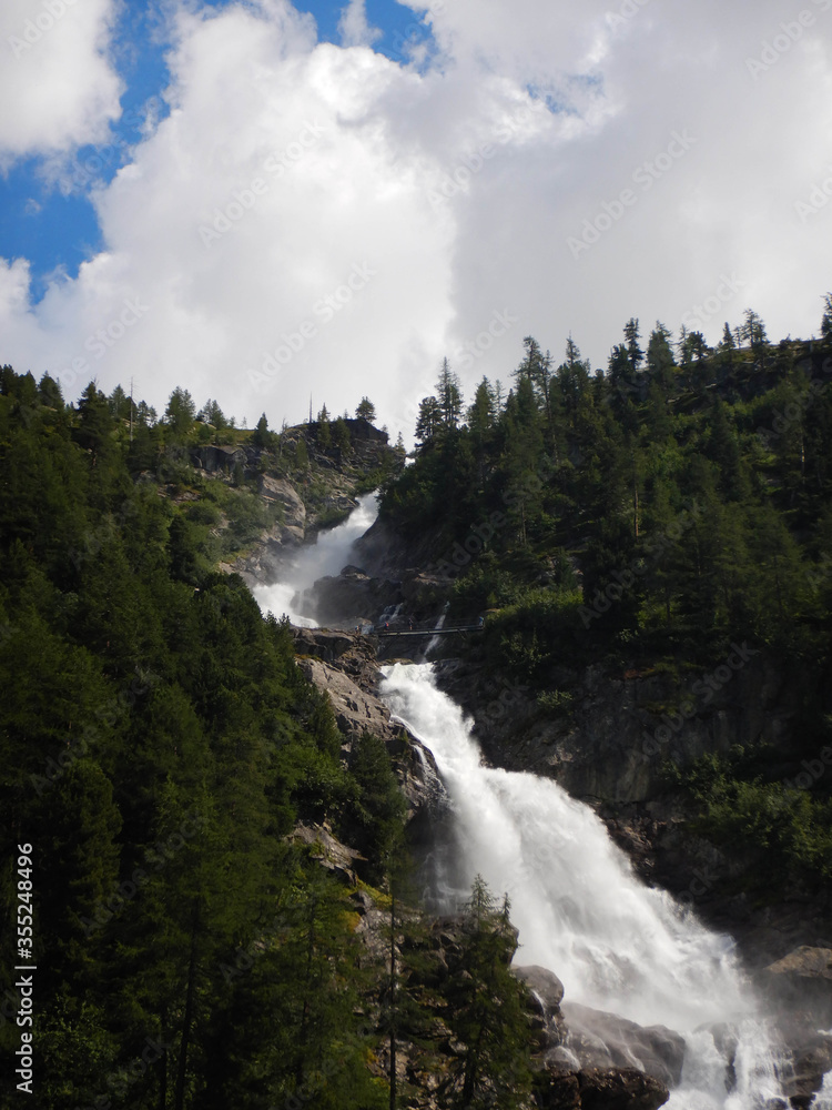 Waterfall of Rutor, Aosta Valley - Italy